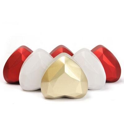 تخصيص المجدف الشكل القلبية جلبت المجوهرات قلادة حلقة صندوق التعبئة مع الشعار