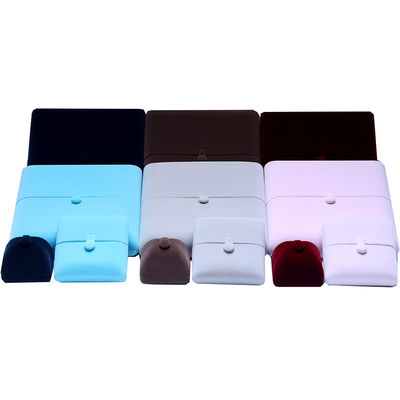 شراء 10 * 10 * 3 سم Hanhong شعار مخصص مجوهرات فاخرة علبة التعبئة الخشبية قلادة حلقة سوار أقراط online manufacture
