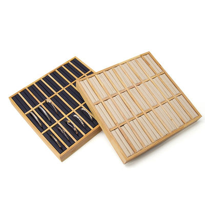 شراء 3x9 المدمجة الخشب الصلب مجوهرات حلقة التخزين العرض الصحن لوحة للعرض الفاخر online manufacture