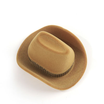 صندوق خاتم مجوهرات رعاة البقر المخملي المتميز القابل للتخصيص للهدايا في العطلات